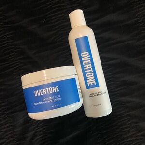 Overtone extreme blue color mask and conditioner